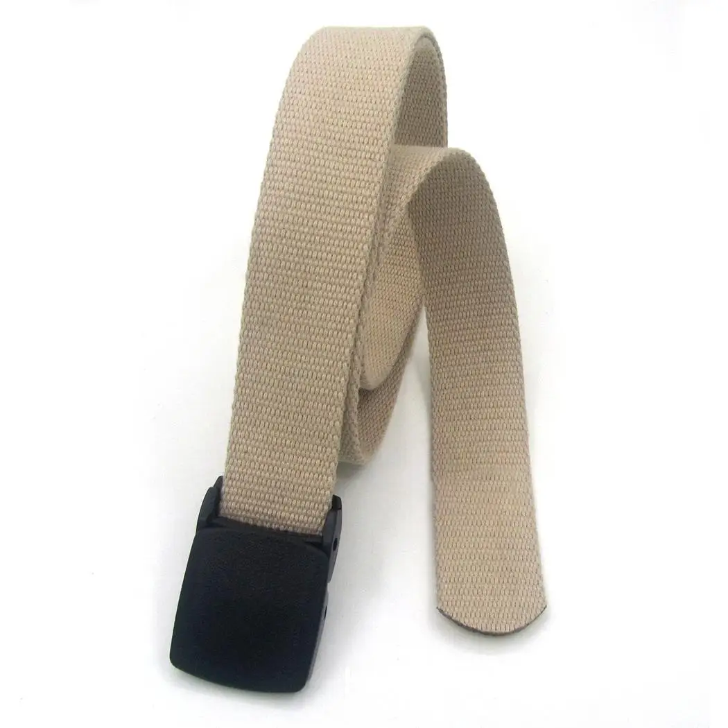

New Unisex Women Men Canvas Light Weight Waist Belt Waistband Belt