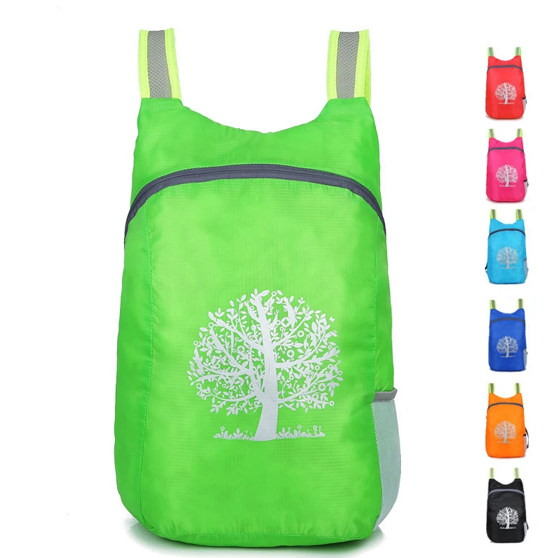 

Hot Convenient Folding Backpack Hiking Camping Bag Ultra Lighting Light Outdoor Sport Backpack Waterproof Unisex Backpack