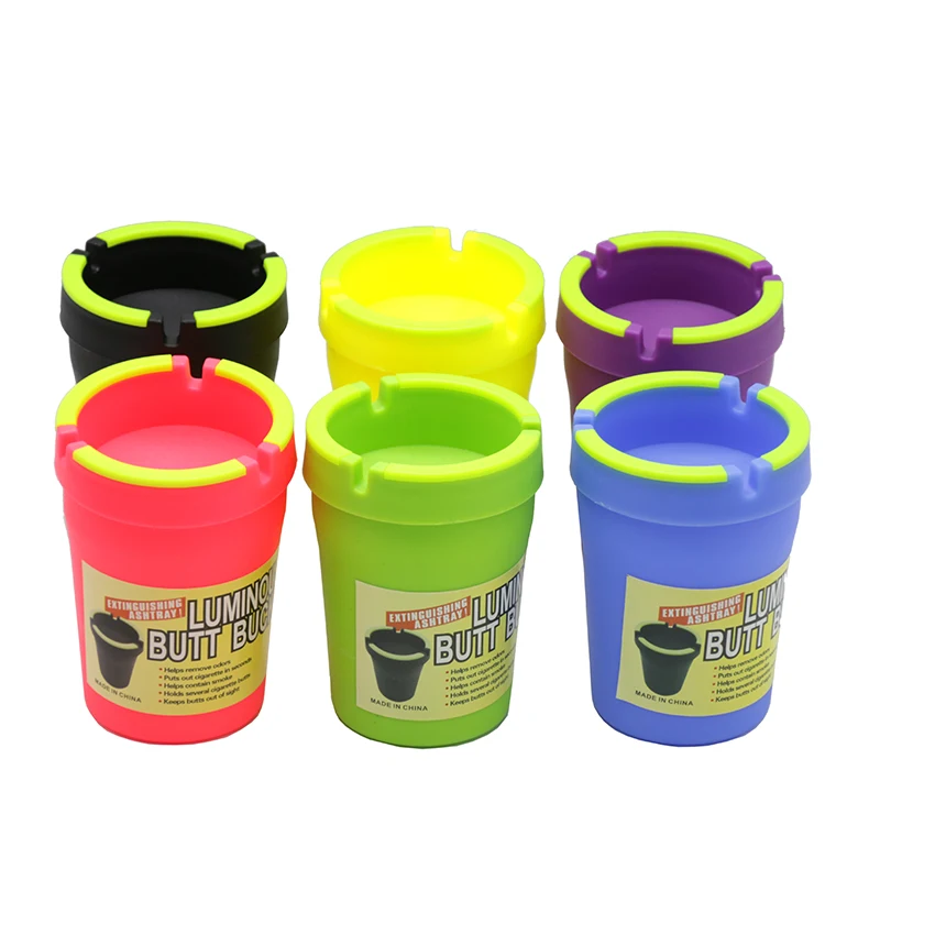 

1PC New Extinguishing Ashtray Butt Bucket Cigarette Pipe Tools With Luminous Remove Odors Smoking Accessories Ashtray