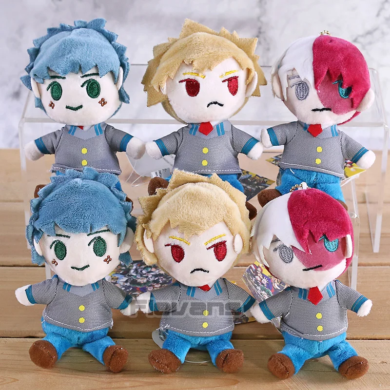 My Hero Academy Midoriya Bakugou Todoroki мини-подвески плюшевые мягкие плюшевые куклы мягкие игрушки 10 шт./партия