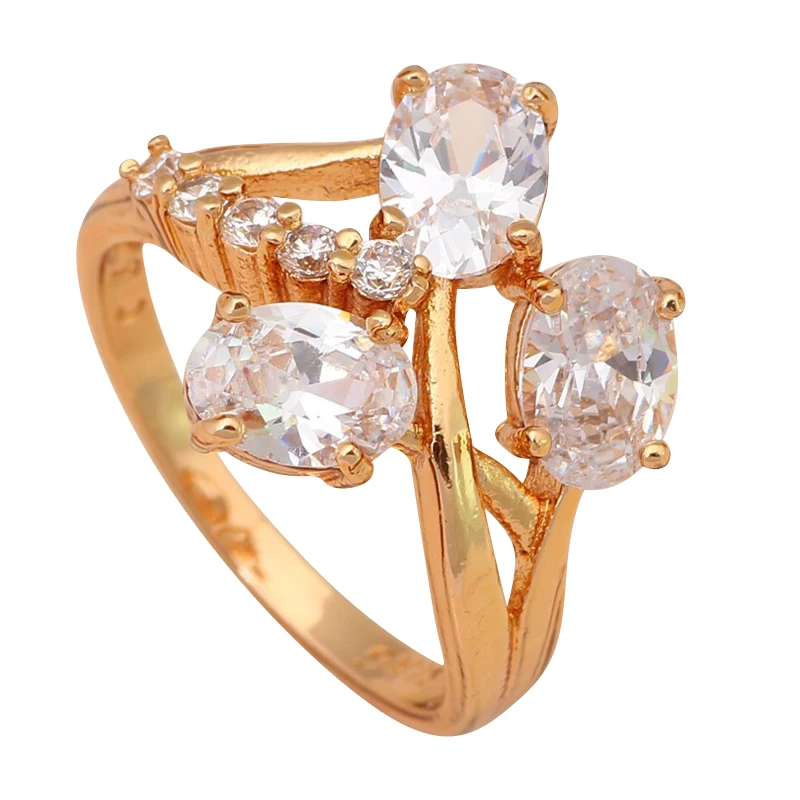 Cheap jewelry free shipping Gold tone Fashion Jewelry Nickel & Lead Free Golden Element Ring Sz