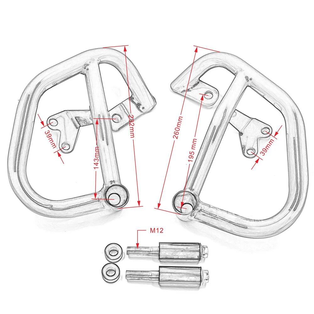 Мотоциклетный бампер двигателя для Yamaha MT07 FZ07 MT-07 FZ-07 Crash Bars протектор стальной Карш рамка Крышка