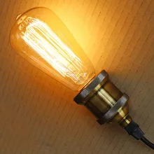 Retro Edison Bulbs E27 220V Incandescent 25W 40W 60W ST64 Filament Bulb Vintage Light For Pendant Lamp Warm White