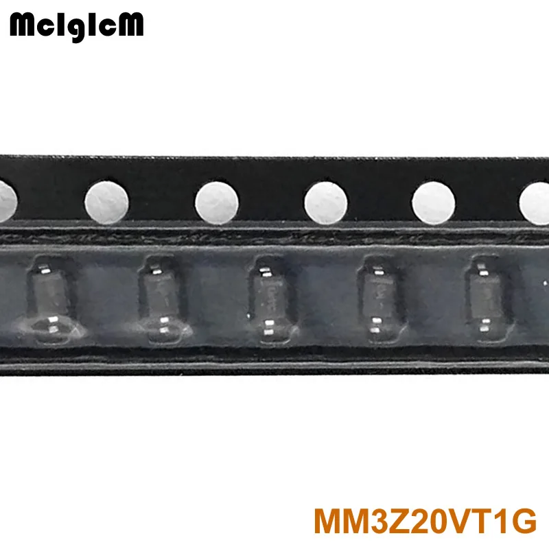 MCIGICM MM3Z20VT1G Диод Зенера 20 V 300 mW поверхностное крепление SOD-323 MM3Z20V