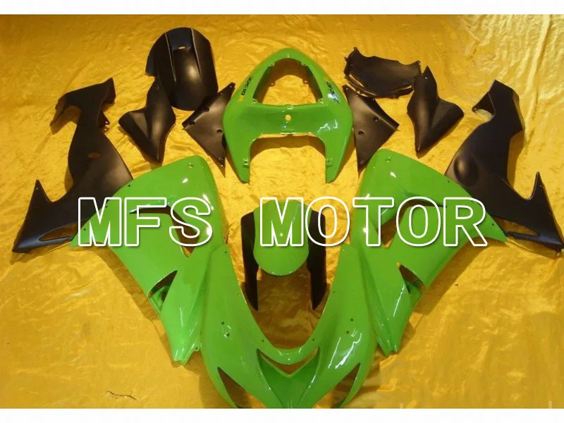 

For Kawasaki NINJA ZX10R 2006 2007 06 07 Injection ABS Fairing Kits NINJA ZX 10R 06 07 - Others - Green/Black