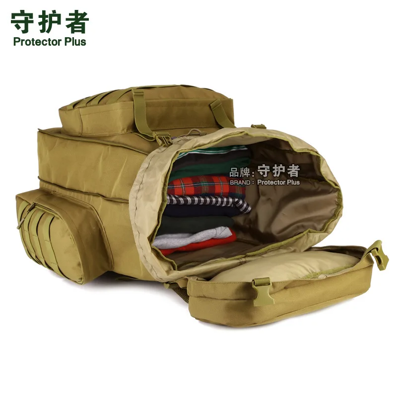 Protector Plus Outdoor multi-functional waterproof professional mountaineering bag 70L conversion large capacity 85L travel bag Protector Plus Outdoor multi-functional waterproof professional mountaineering bag 70L conversion large capacity 85L travel bag