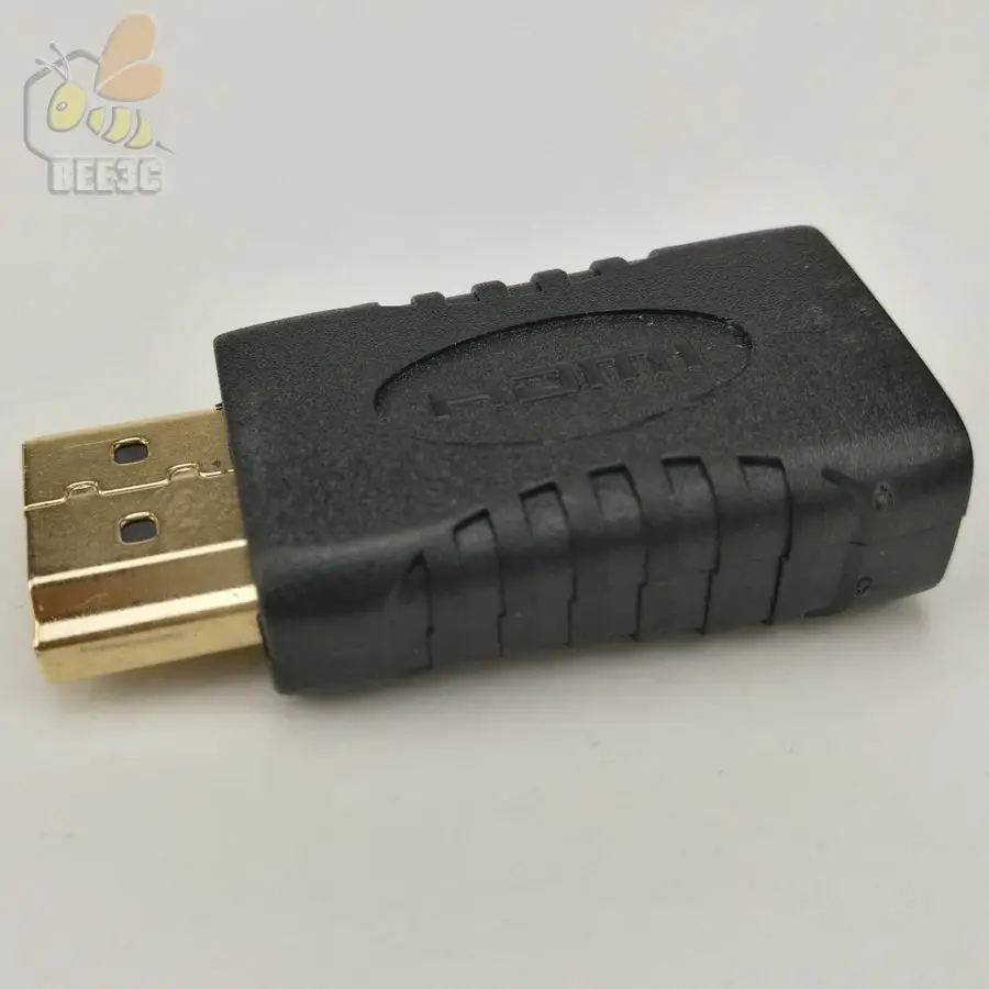 Переходник с Mini HDMI мама на папа позолоченный Соединительный кабель для HDTV 1080P Xbox