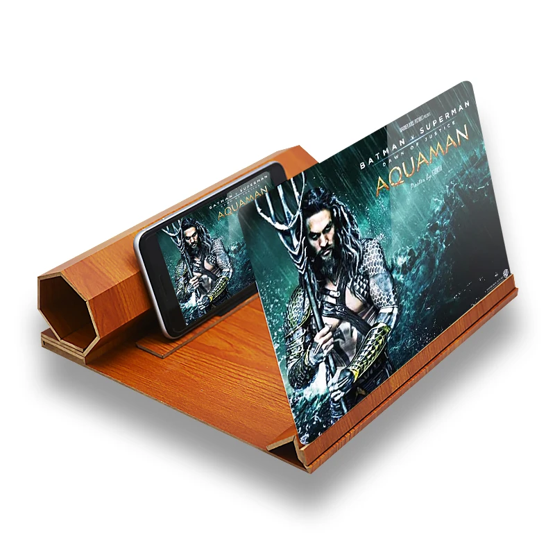 

12 Inch Mobile Phone Video Screen Magnifier Radiation-proof Stereoscopic Amplifying Glass Desktop HD Bracket Amplifier Holder