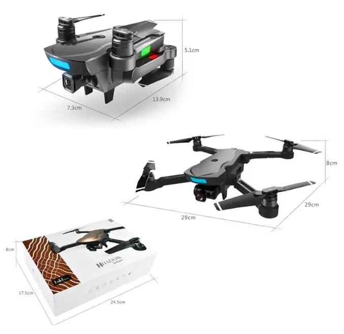 CG033 бесщеточный FPV Квадрокоптер с 1080P HD Wifi Gimbal камера RC вертолет складной Дрон GPS