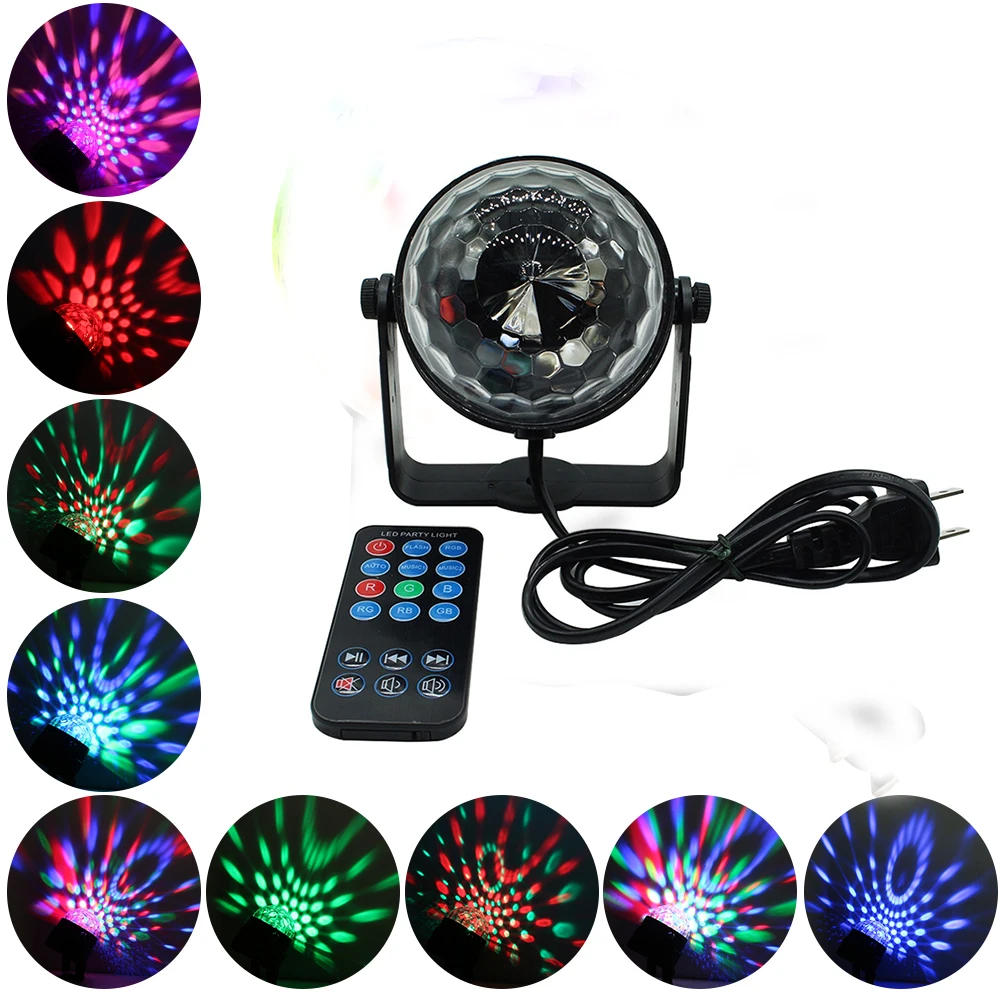 

Led Disco Light Stage Lights DJ Disco Ball Lumiere Sound Activated Laser Projector effect Lamp Light Music Christmas Party HD