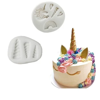 

Sugarcraft Mini Unicornio silicone cake fondant mold cake decorating tools soap mold