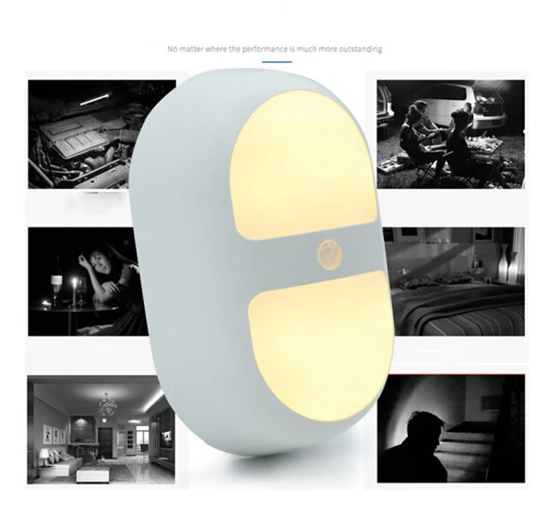 Novelty Modern Led Wall Lights Wireless Automatic Unique Design Motion Sensor Activated Induction Indoor & Outdoor Light Lamp (9)