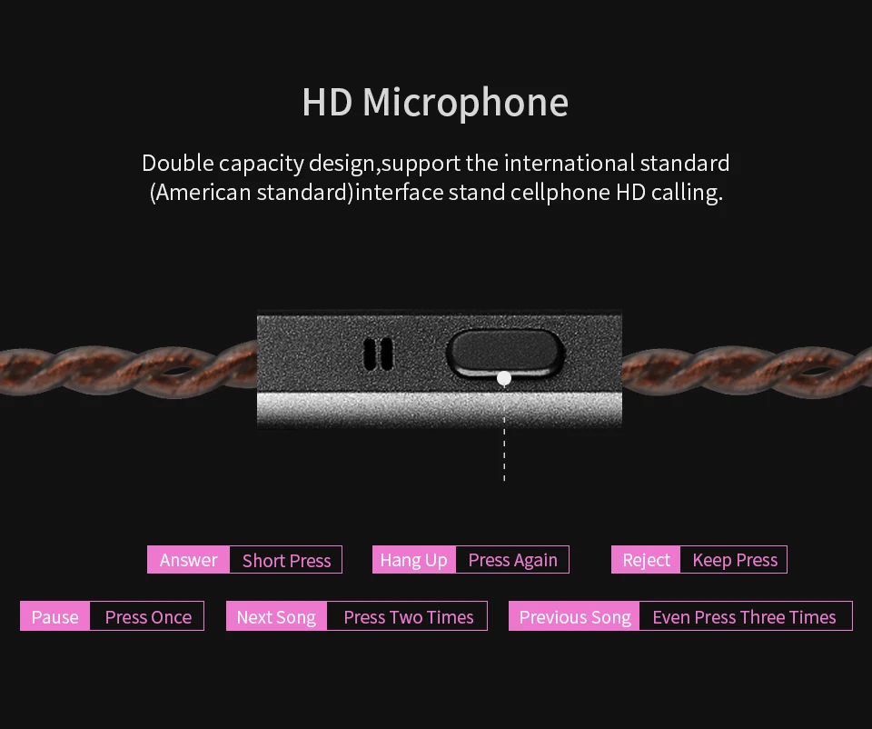 CCA C04 В Ухо Аудио мониторы шумоизоляция HiFi музыка спортивный Арматура двойной драйвер наушники Съемный кабель для Yinyoo HQ6