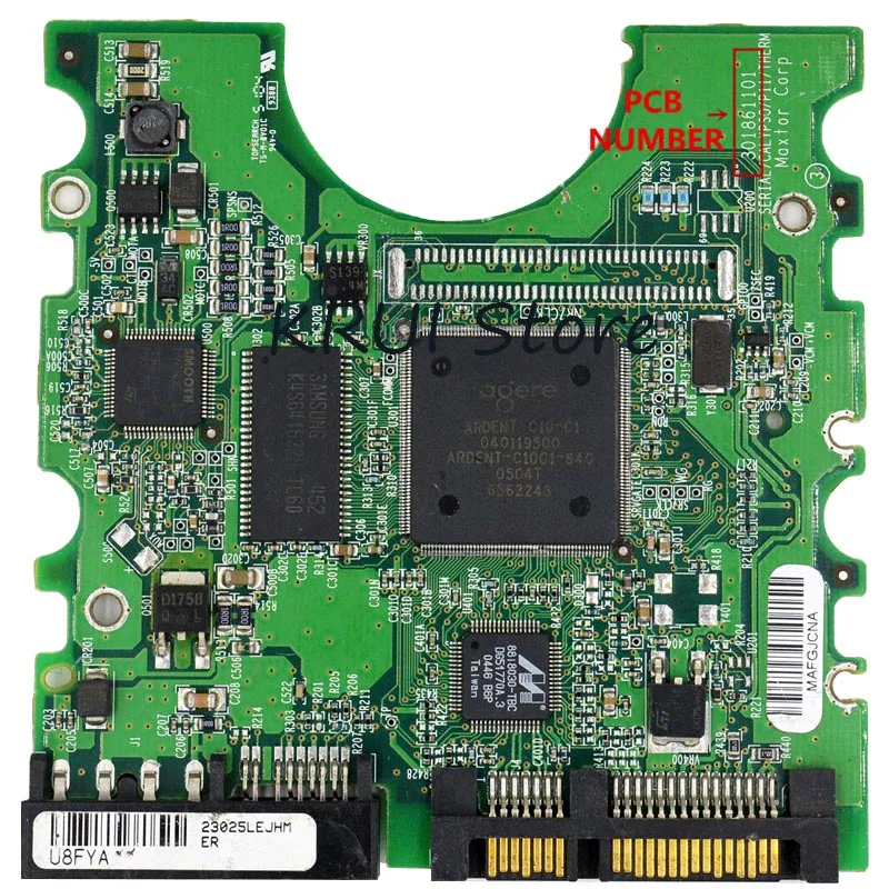 HDD PCB/номер логической платы: 301861101/микросхема основного контроллера: 040119500