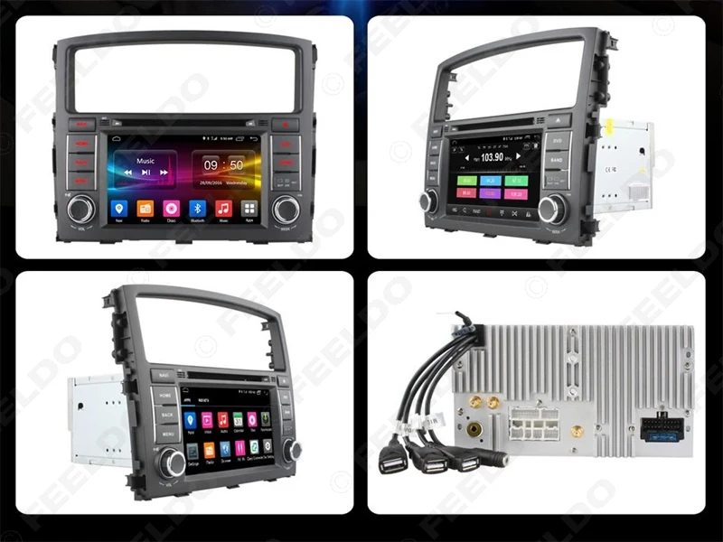 Flash Deal FEELDO 7" Android 6.0 (64bit) DDR3 2G/16G/4G LTE Car DVD GPS Radio Head Unit For Mitsubishi Pajero/Montero/Shogun V97/V93 #1682 5