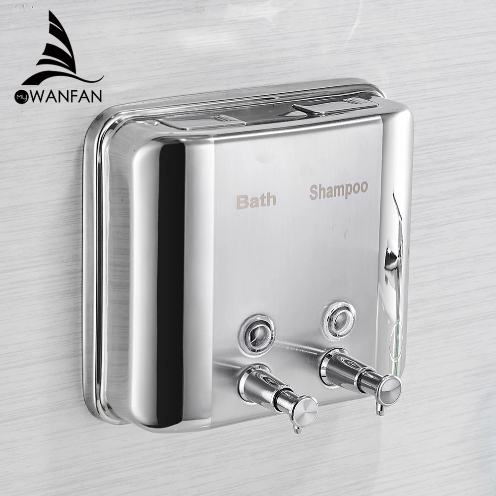 

Liquid Soap Dispensers 1500ML 304 Stainless Steel Wall Mounted Bathroom Liquid Hand Soap Dispenser Kitchen Saboneteira WF-18020