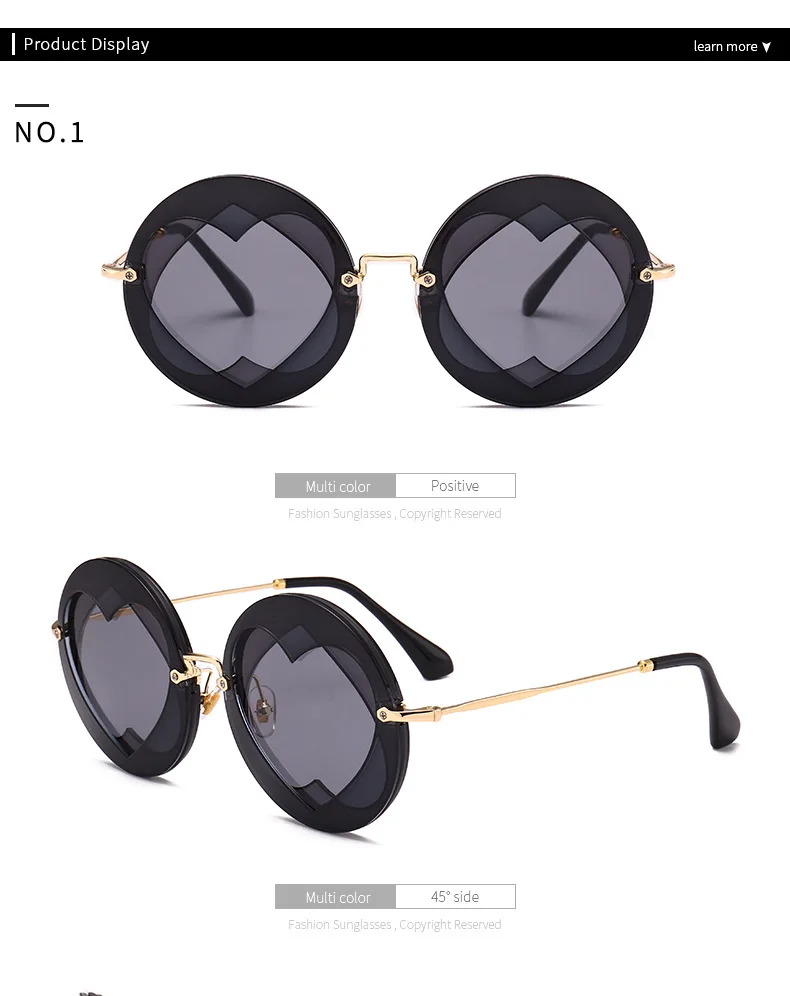 OFIR Круглые Солнцезащитные очки женские мужские брендовые дизайнерские очки UV400 Унисекс Женская мода мужские двухсторонние сердце-очки различной формы