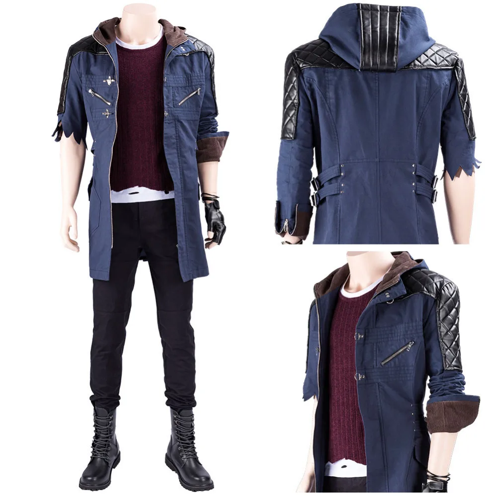 

Devil May Cry V DMC5 Nero Cosplay Costume Outfit Nero Coat Jacket Only Halloween carnival costumes