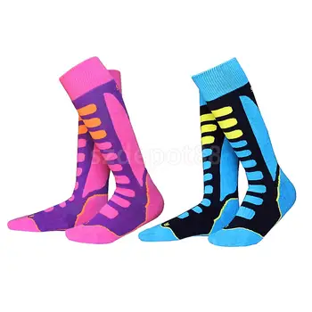 

2 Pairs Kids Child Winter Thermal Warm Long Socks EU 27-30