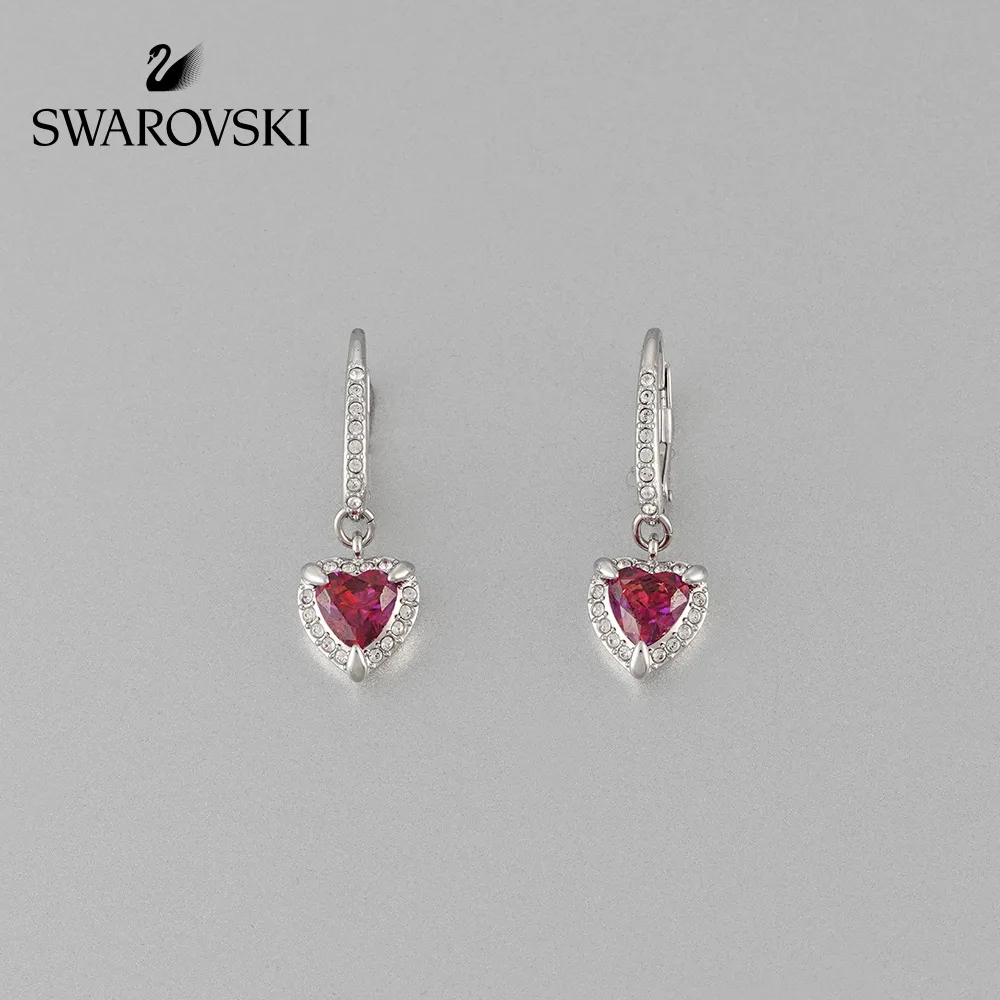 

Original Genuine Swarovski ONE cute Love modeling delicate fashion stud earrings romantic crystal ear ornament 5456979