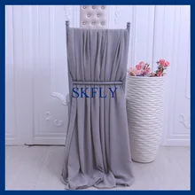 SH011B хороший популярный цвета шампанского серый необычные свадебные Стандартный chiavari шифон Стул sash