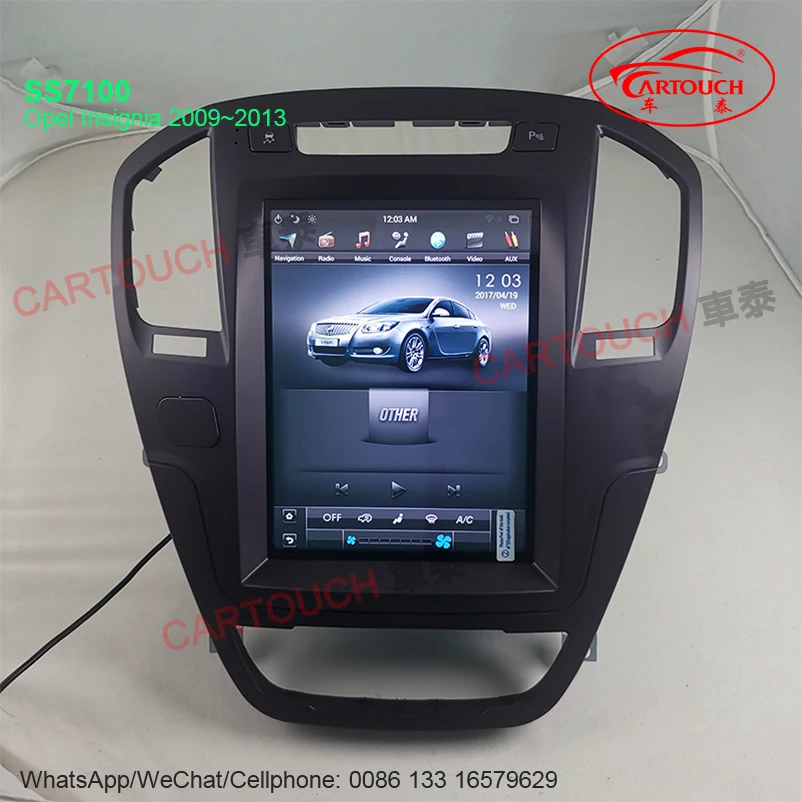 Best 10.4 Inch Vertical IPS Screen Tesla Style Android Car GPS Multimedia Player for Opel Insignia 2008~2015 Car GPS Radio AM FM RDS 1