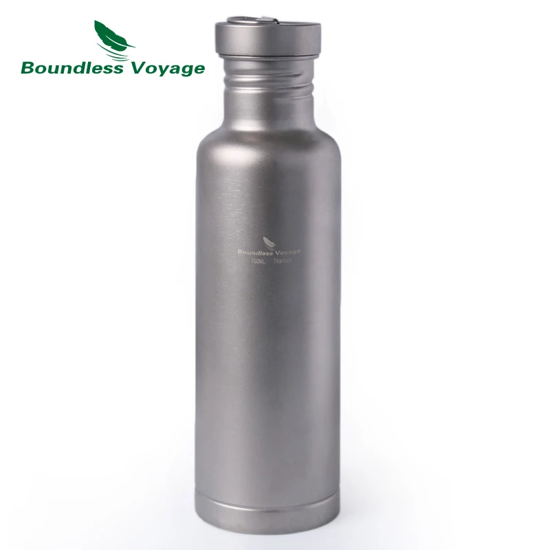 Sin Límites de viaje al aire libre de titanio con titanio tapa Camping ciclismo senderismo deportes taza de agua taza 25,6 oz/750 ml Ti1507B