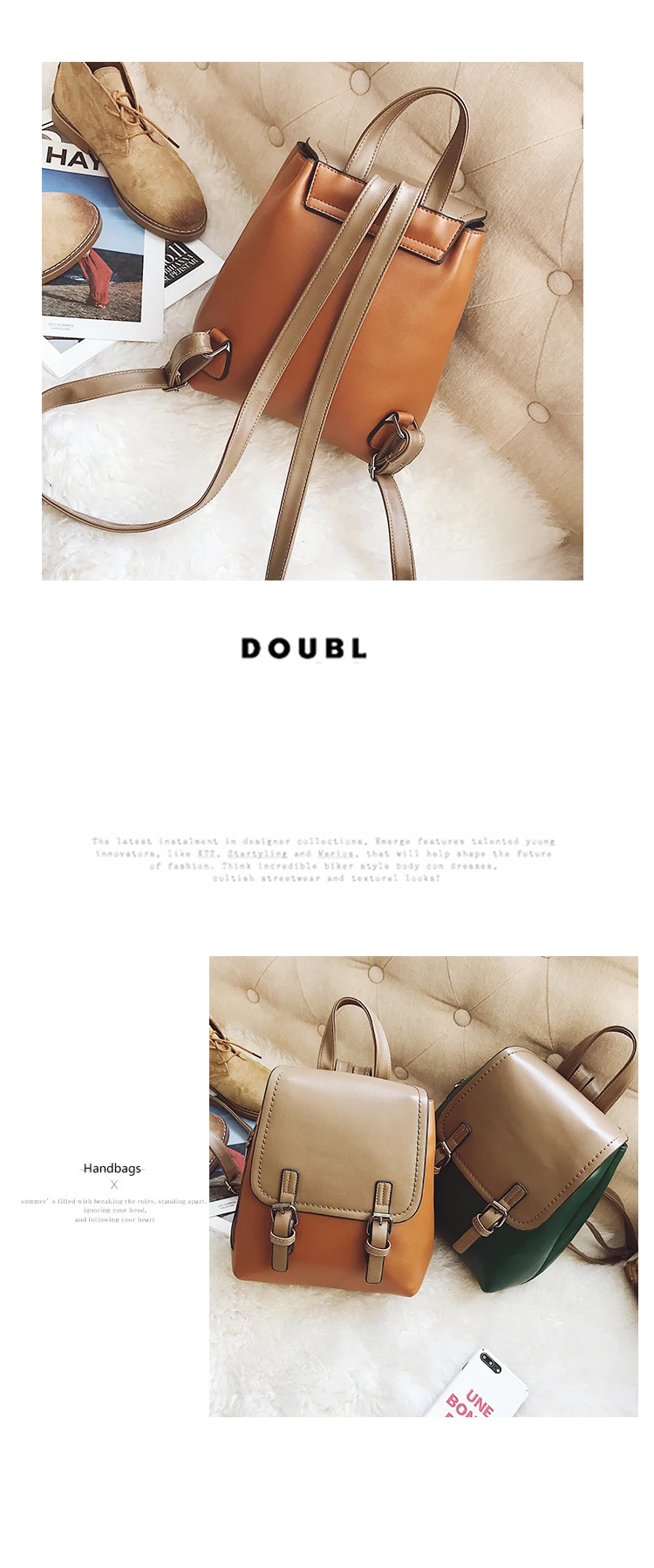 2018 Hot Fashion Women Backpack PU Leather Bag for Teenager Girls Women Backpack School Bags Top-handle Ladies Backpack Mochilas (40)