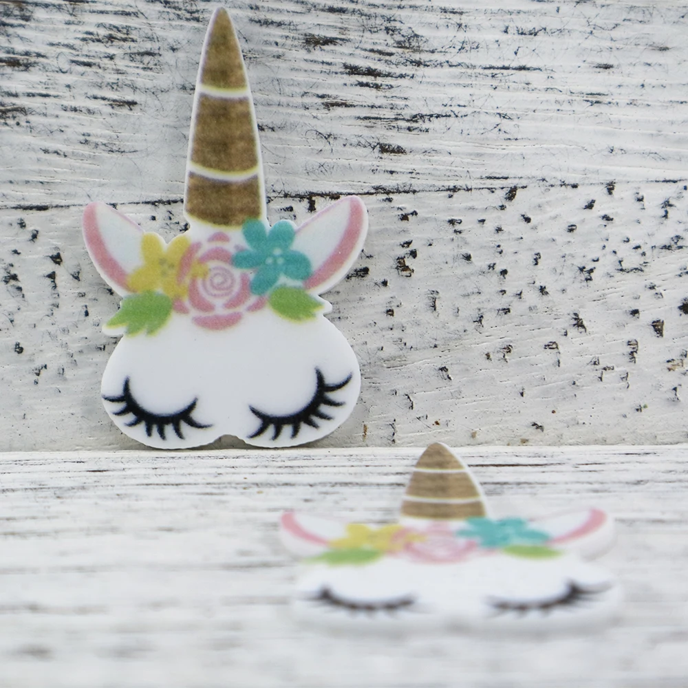 

David accessories star unicorn horse Acrylic flatback planar resin diy decoration crafts 25pieces,DIY handmade material,25Yc2794