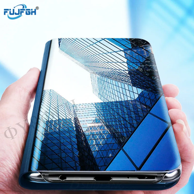 

Clear Mirror Smart View Case For Huawei P8 P9 P10 P20 Lite 2017 Plus For Mate 20 Lite 10 Pro Honor 10 9 8 Nova 3 3i Flip Case