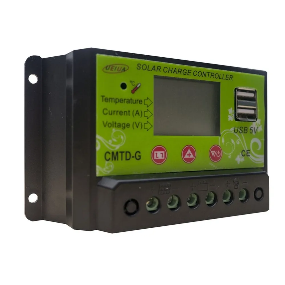 

CMTD-G2410 Solar Charge Controller 12V 24V Solar Charge Controller USB 10A Solar Regulator Voltage Regulator