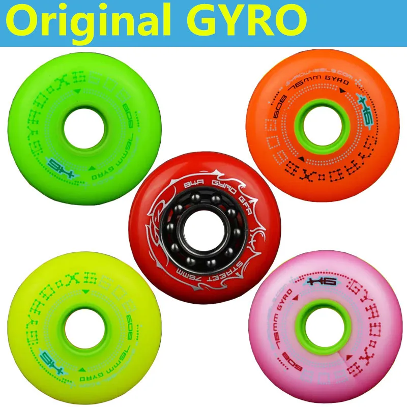 

[Slalom Recommend] 8 Pcs 100% Original SEBA GYRO Inline Skates Wheel, for Slalom Skating, 84A Soft Durable Roller Skate Wheels