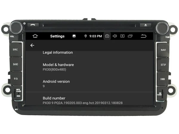 Best Navirider OS 9.0 Car Android Player For GOLF POLO PASSAT CC B6 TIGUAN SKODA stereo radio gps TDA7851 Amplifier sound System 5