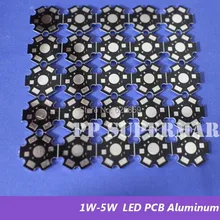 1000 шт./лот 1 Вт 3 Вт 5 Вт Высокая мощность светодиодный радиатор алюминиевая Базовая пластина