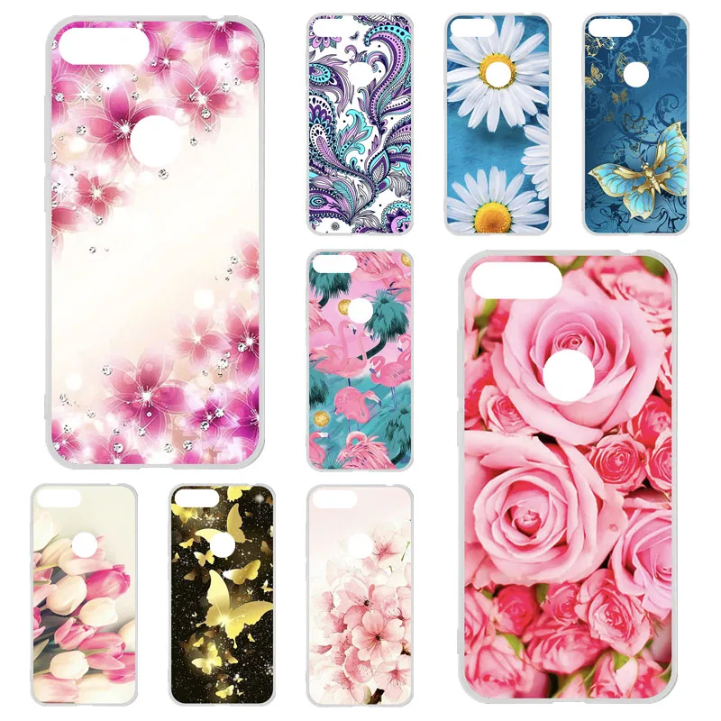 

TPU Cases For Alcatel 1S 2019 Case Silicone Floral Painted Bumper For Alcatel 1S 2019 5024D 5.5inch Phone Cover Soft Back Fundas
