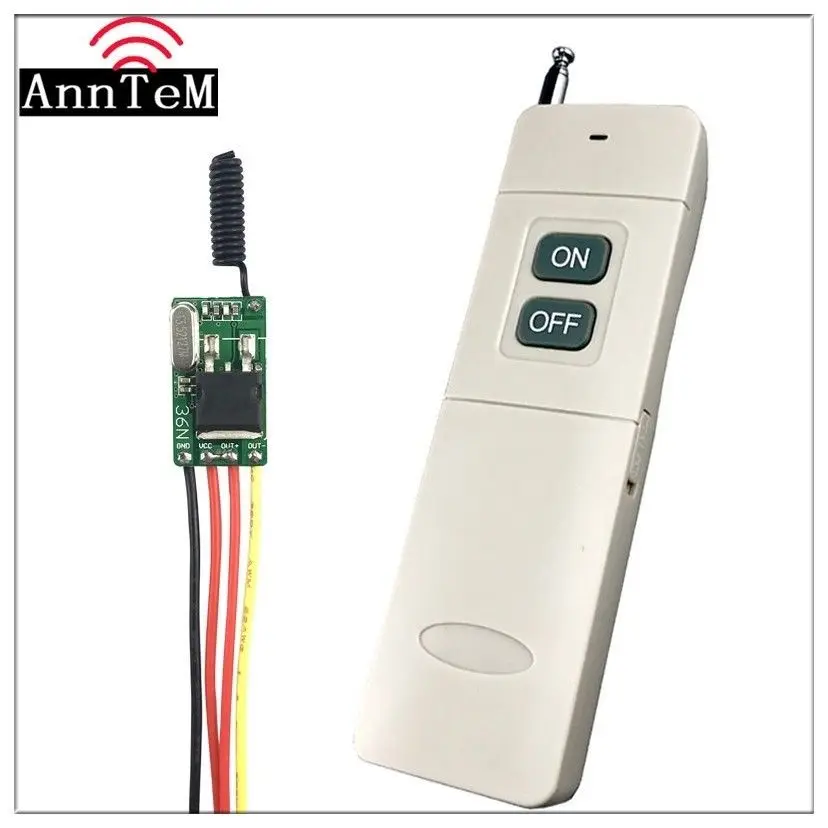 Wireless Remote Control Switch 433mhz rf Transmitter Receiver 6v 12v 24V Battery Power Mini Small Circuit Controller Module led |