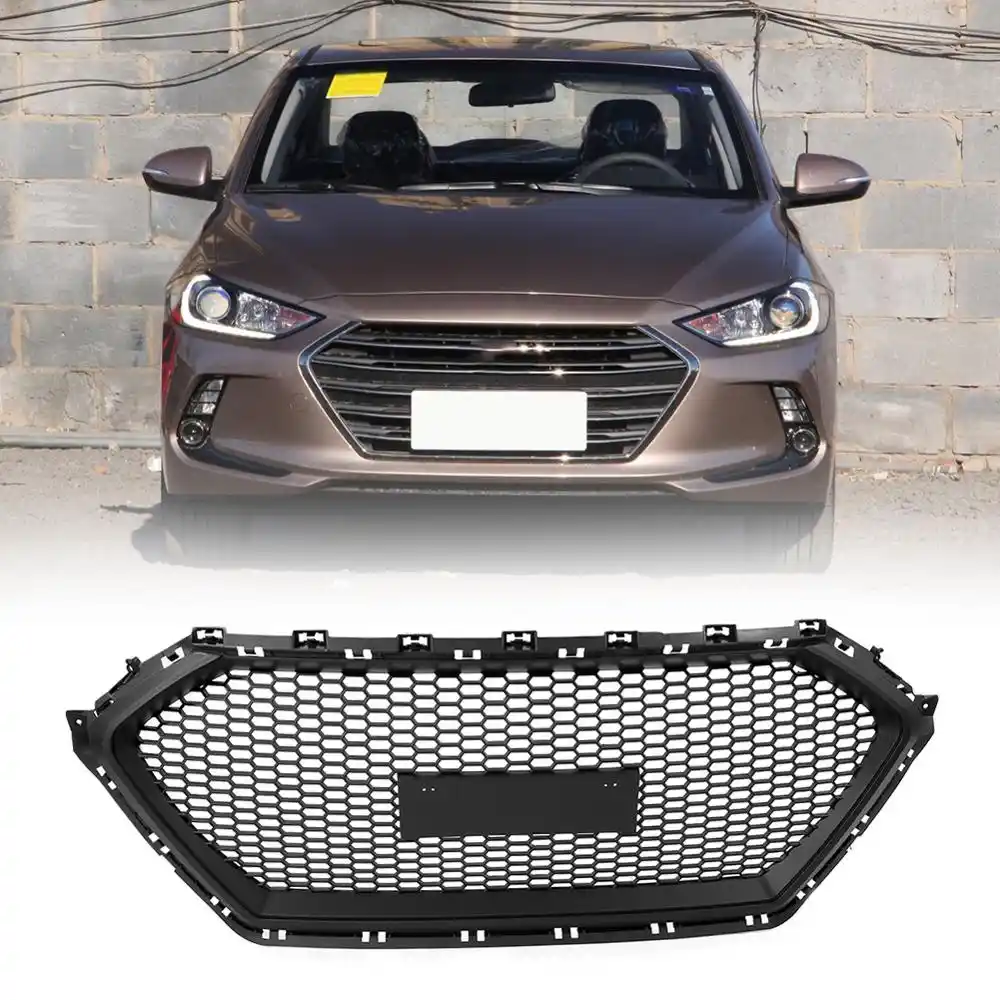 ABS Front Bumper Front mesh Racing Grille Fit For Hyundai