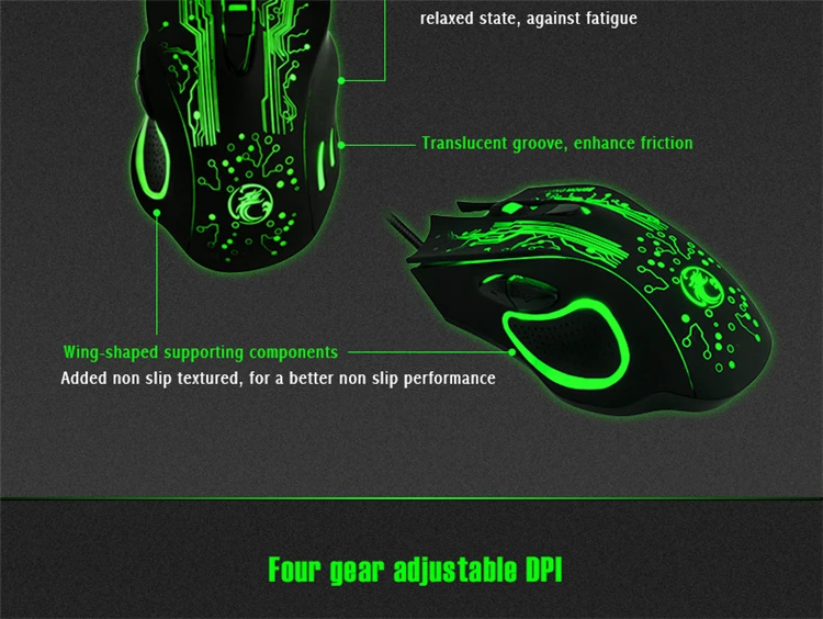 7 Buttons USB Wired Gaming Mouse 2400DPI Optical Gamer Mice X9 with Sades mousepad mat for PC Computer Laptop gamer (3)