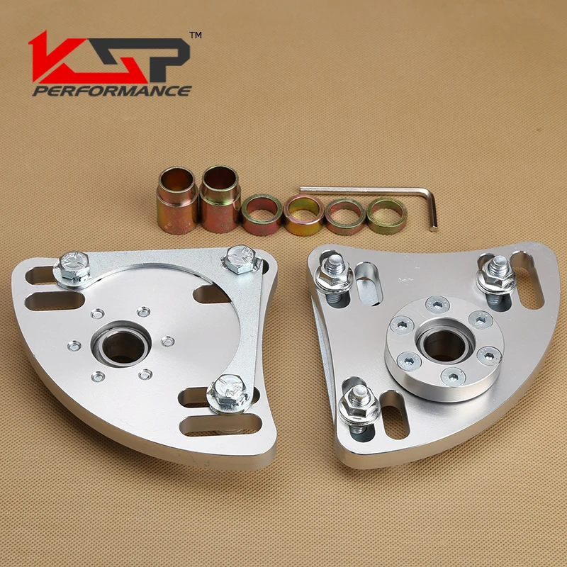 Kingsun Adjustable 3 Bolts Front Pillow Ball Top Strut Mounting Plate