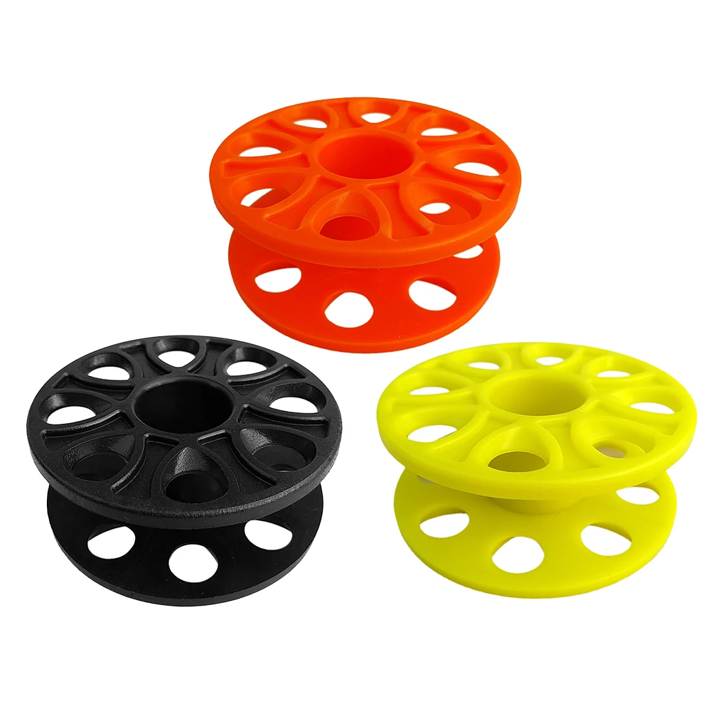 3Pcs/Lot Plastic Compact Scuba Diving Finger Tech Spool Wreck Dive Reel Underwater Snorkeling Guide Line Blank Spool