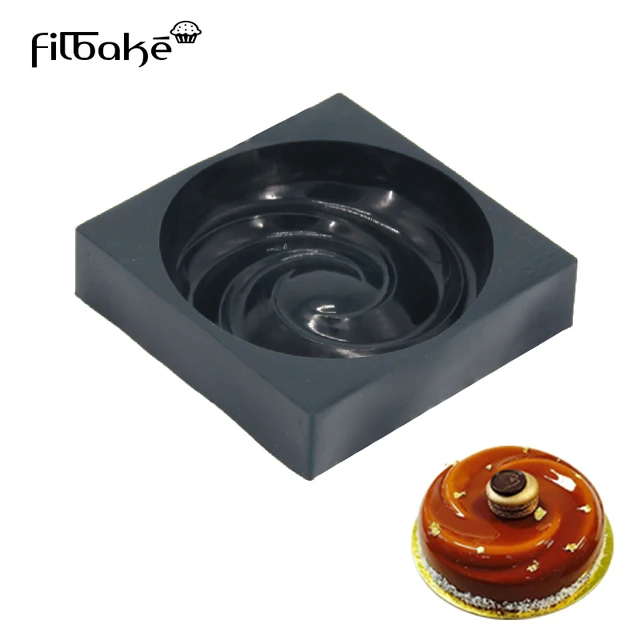filbake black silicone cake