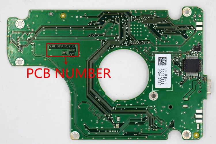 Número da Placa de Circuito do Disco Rígido do Caderno de Usb 2.0 Sa: Bf4100357a S3m_329_rev.01 R00 M321hx Vp4 - Imagem 2