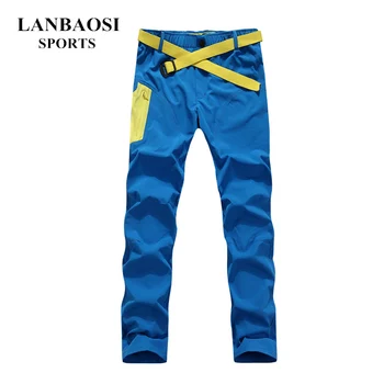 

LANBAOSI Men's Hiking Pants Quick Dry Sunscreen Waterproof Outdoor Camping Trekking Climbing Fishing Cycling Trousers
