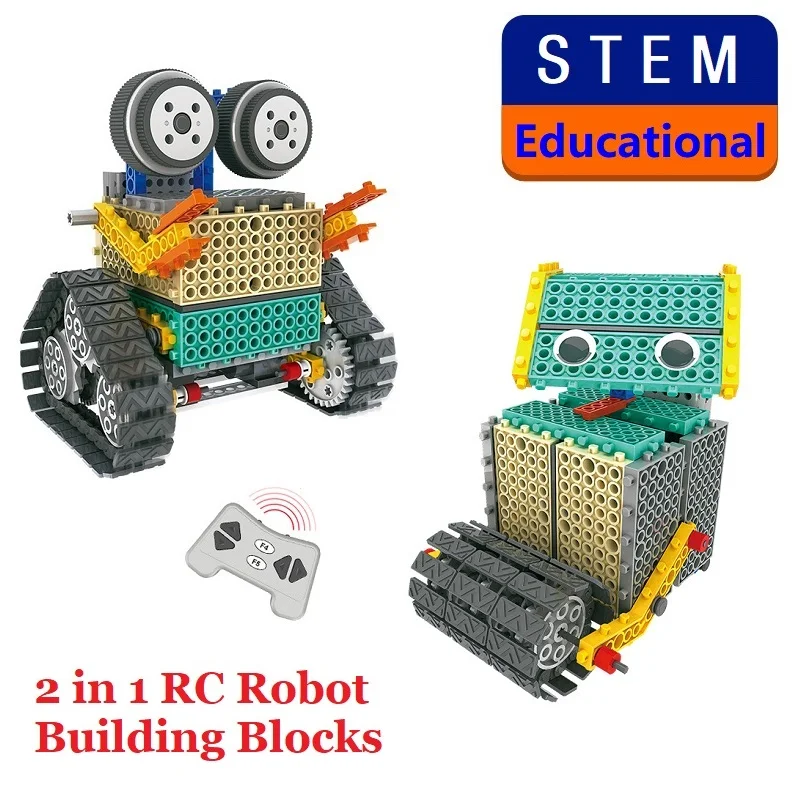 179 шт. RC Робот строительные блоки Стволовые Обучающие образовательные комплекты блоки роботов дистанционного управления игрушки