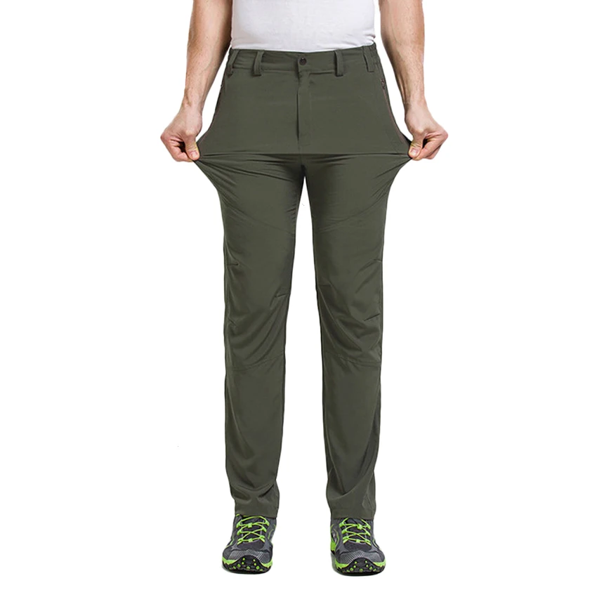 JACKSANQI nuevo de las mujeres de los hombres al aire libre de verano de secado rápido pantalones transpirable elástico de deporte senderismo Camping senderismo pesca pantalones RA145