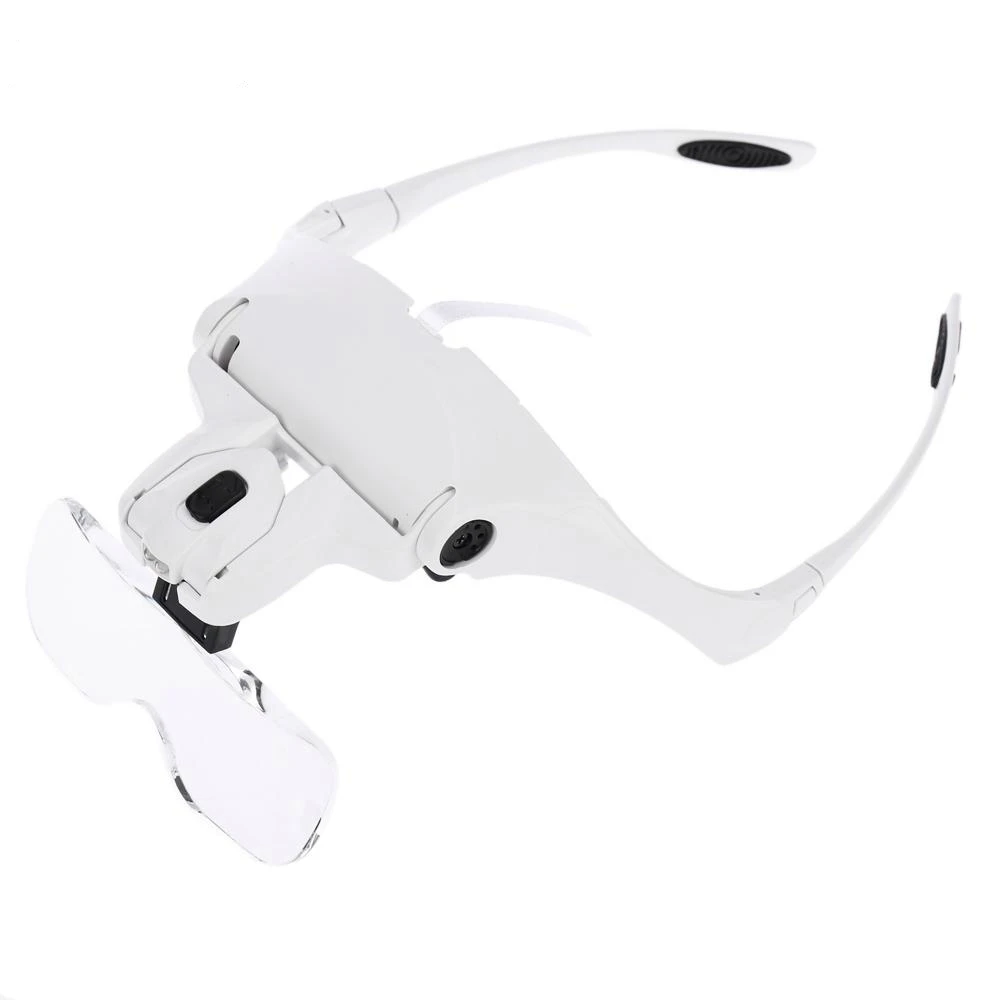 

3.5X Magnifier eyewear eyelash magnifying glasses lupa relojero lupas de aumento loupe glass lente ingrandimento L led loupe