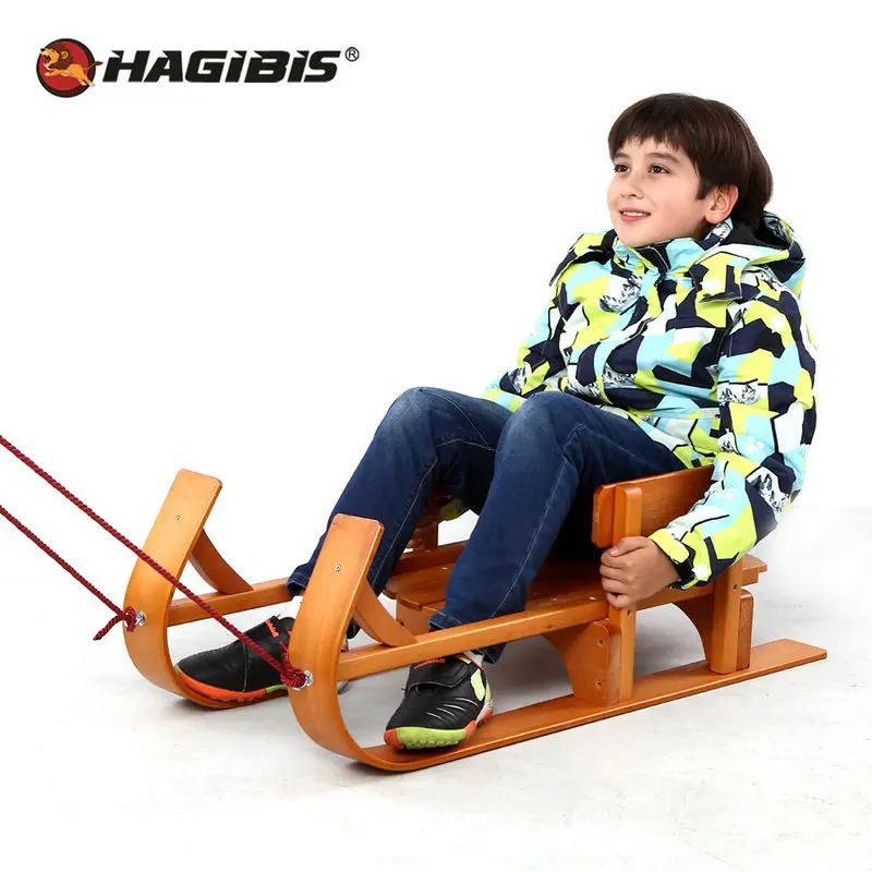 Детские Сани из дерева hagils санки бука для катания на коньках зимние уличные
