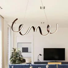 Современная светодиодная Люстра для гостиной, столовой, кухни, акриловая алюминиевая люстра с корпусом