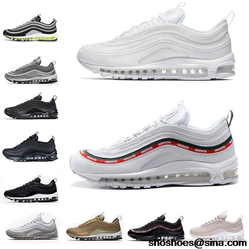 

New 97 Running Shoes Og Ttriple Silver Bullet Metallic Gold Japan Grey Men Women Sport Shoe Sneaker 36-45 Vapormax Max