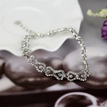 Frete grátis atacado o vampiro diários klaus caroline forbes strass cristal arco brilho pulseira moda jóias venda quente